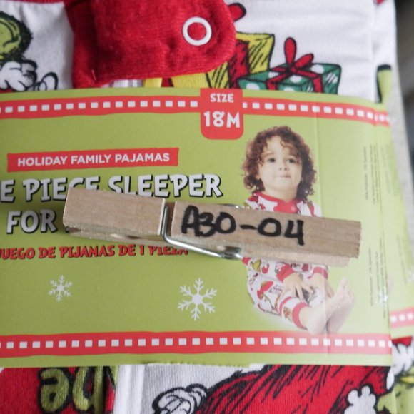 Dr Seuss The Grinch Matching Family Pajamas PJ's Infant Size 6-9 Months Baby - Picture 6 of 6